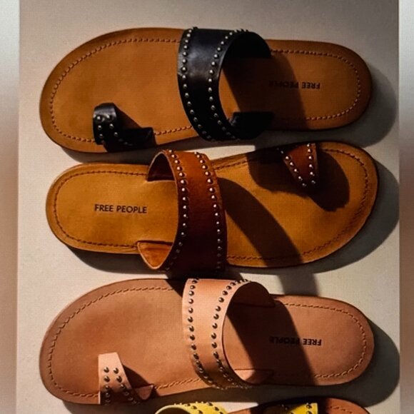 New WithTags Free People Amelie Tiny Stud Sandals Jewelry Ring Flats - Picture 4 of 4